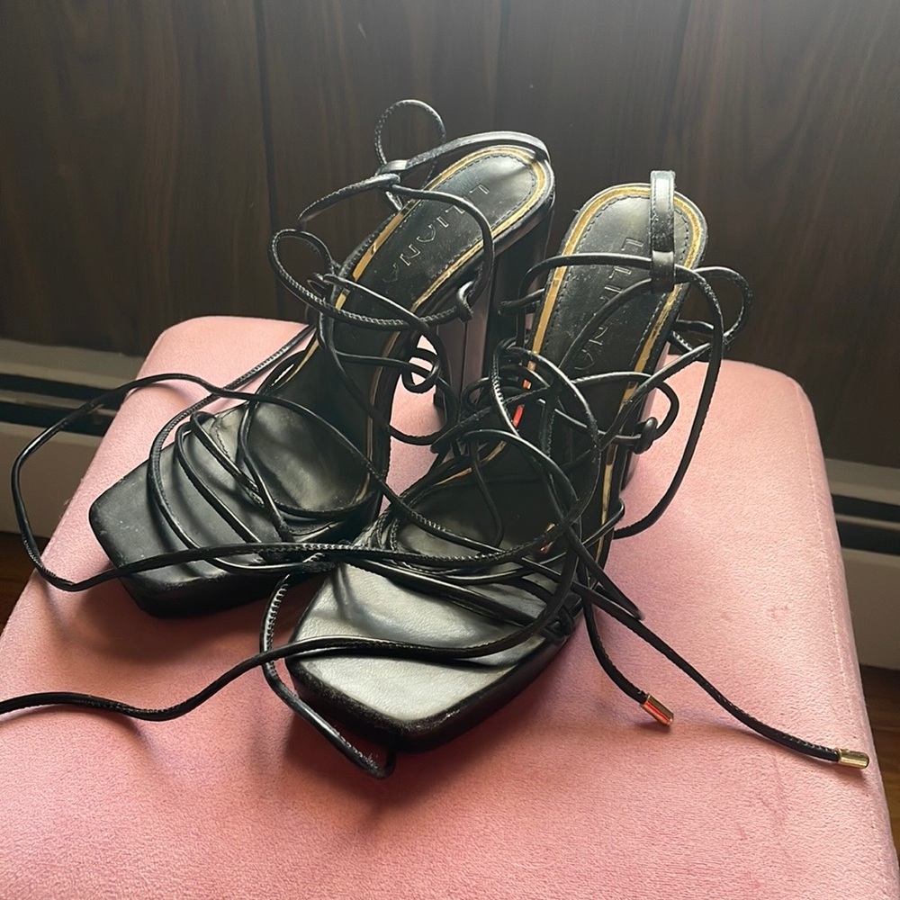 Lace up heels